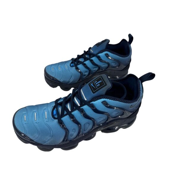 Nike Air Vapormax Plus Sz 8 Blue Obsidian Navy Photo Blue Black 924453-401 mens - Picture 2 of 9